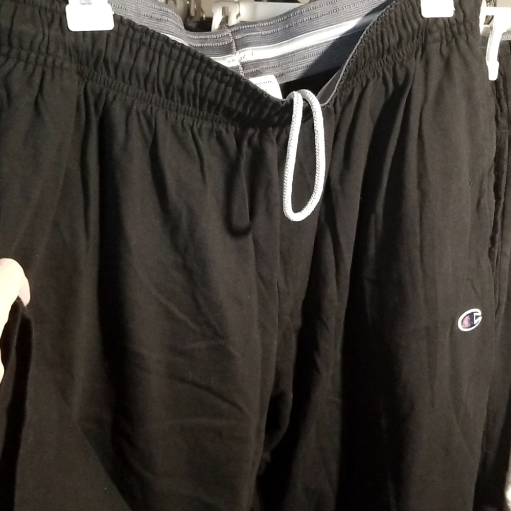 2 pairs Champion cotton Black Pants XL